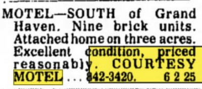Courtesy Motel - Feb 1975 Ad (newer photo)